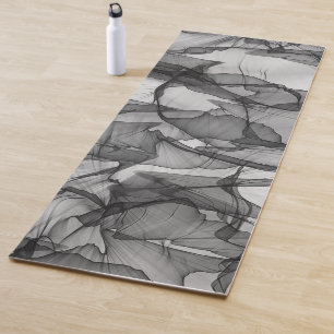 Mystical Layer of Chiffon Scarves Texture Design Yoga Mat