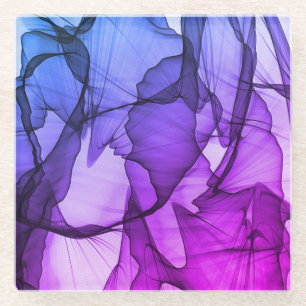 Mystical Layer of Plum Glass Coaster