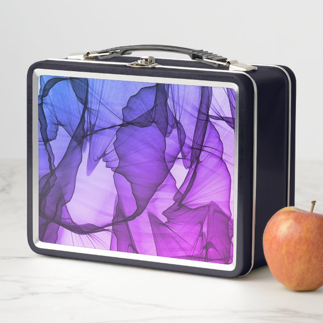 Mystical Layer of Plum Metal Lunch Box (In Situ)