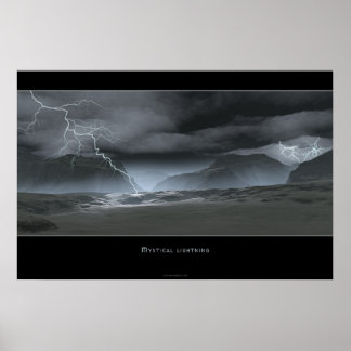 Mystical Lightning Poster