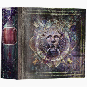 Mystical Lion Head Ancient Tome Binder