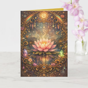 Mystical Lotus Magickal Night Card
