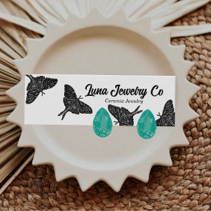 Mystical Luna Moth Jewellery Stud Business Card