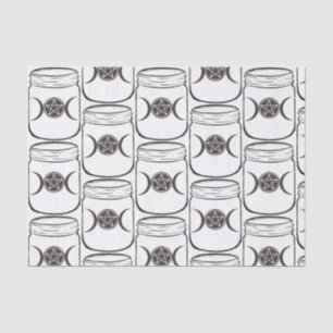 Mystical Magic Moons Mason Jar Halloween Party Tissue Paper