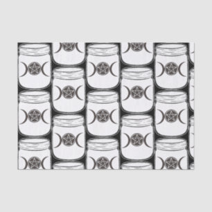 Mystical Magic Moons Mason Jar Halloween Party Tissue Paper
