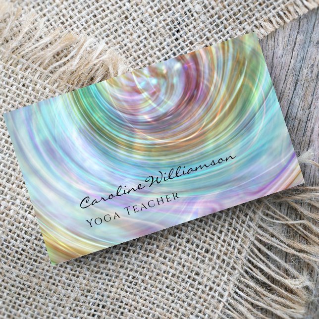 Mystical Magic Shell Yoga Teacher Business Card (Creator Uploaded)