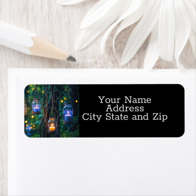 Mystical Magical Candles Forest Return Address (Insitu)