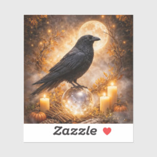 Mystical Magical Raven and Candles 