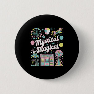Mystical Magical Retro Aesthetic Space Gift Men Wo 2 Inch Round Button