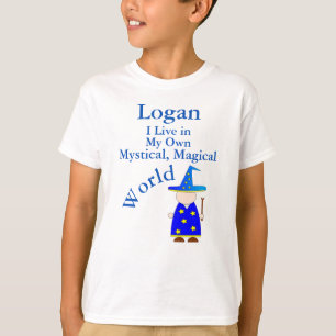 Mystical Magical World Boy's T-shirt Magic Wizard