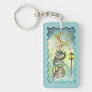 Mystical Mermaid Fantasy Art by Molly Harrison Keychain