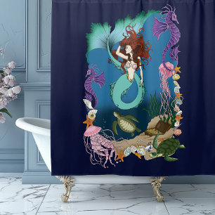 Mystical Mermaid Ocean Fantasy Blue Sea-Life