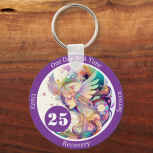 Mystical Milestone Gift for Women in Reocvery Keychain