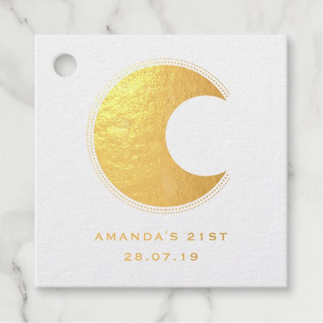 Mystical Moon Favour Tags (Front)