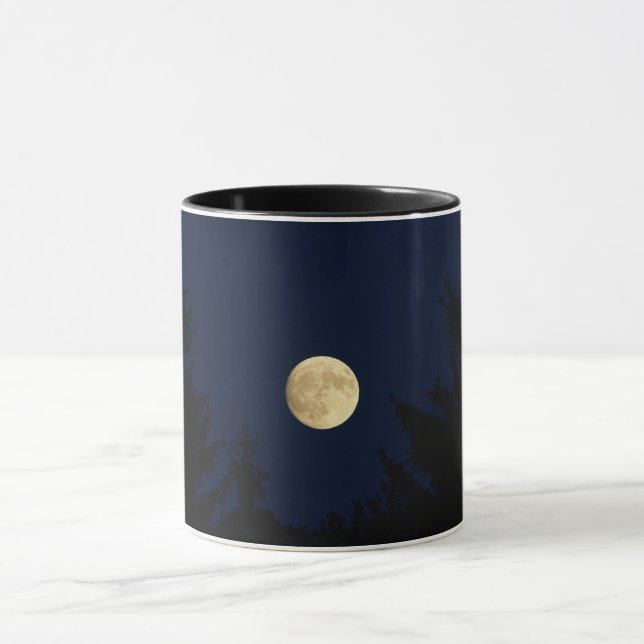 Mystical Moon & Night Forest Silhouette Mug - Mini (Center)