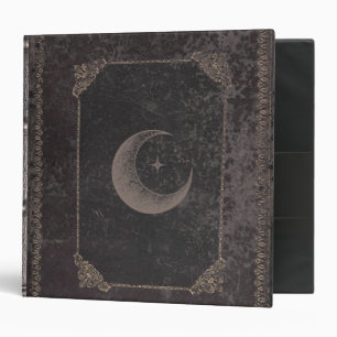 Mystical Moon & Stars Grimoire Book of Shadows Binder