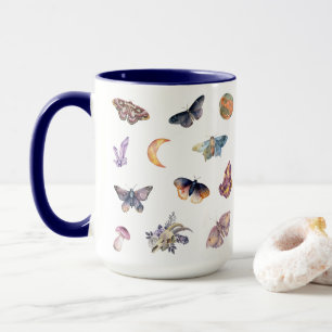 Mystical Moth & Crystal Celestial Coffee Mug