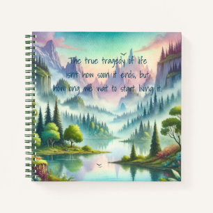 Mystical Mountains & Quote	 Notebook