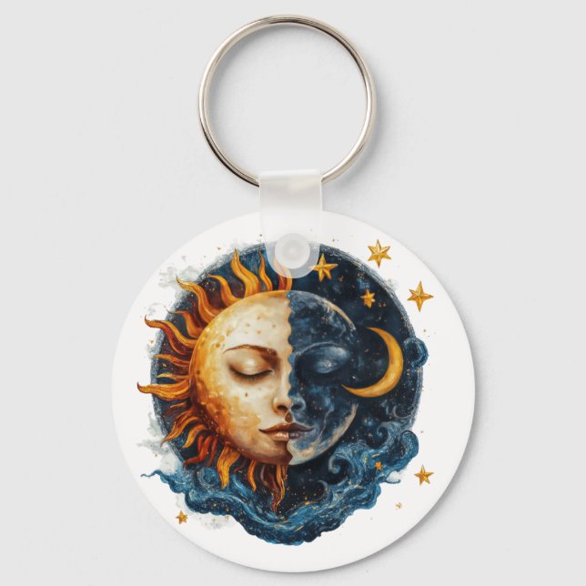 Mystical Night & Day Keychain (Front)
