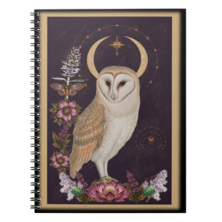 Mystical Owl - Botanical & Celestial Notebook