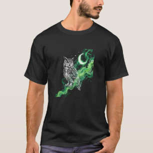 Mystical Owl with Moon T-SHIRT - Wildlife art
