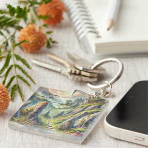 Mystical Path & Quote Keychain