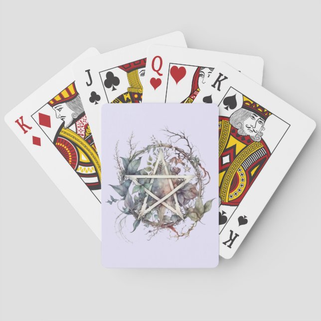 Mystical Pentagram Playing Cards (Back)