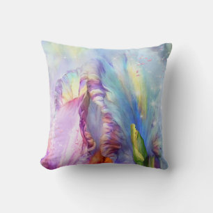 Mystical pink blue Abstract  Throw Pillow
