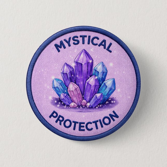 Mystical Protection 2 Inch Round Button (Front)