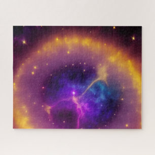 Mystical Purple Figure Emerges from the Cosmos Jigsaw Puzzle