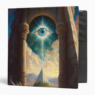Mystical Pyramid Eye 3 Ring Binder