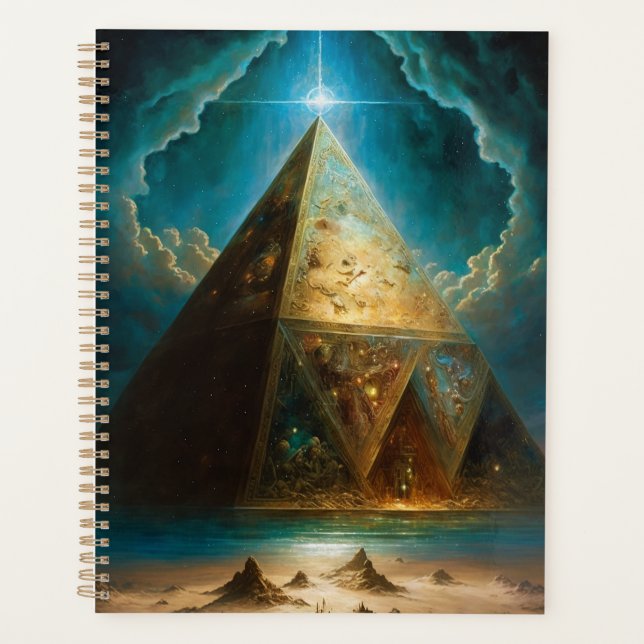 Mystical Pyramid Visionary Art Planner (Front)