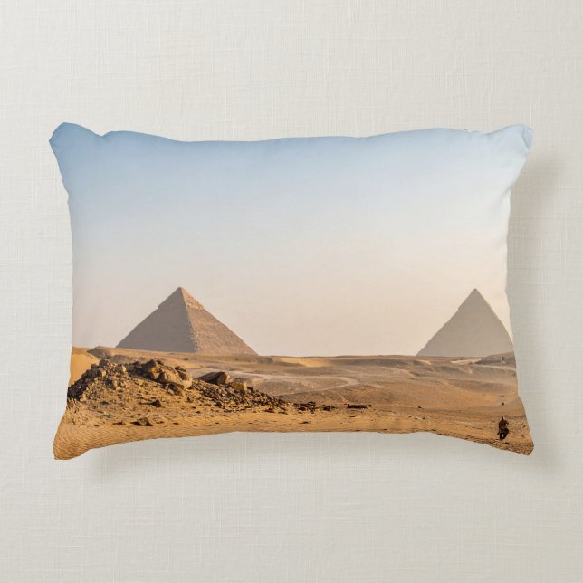 Mystical Pyramids Accent Pillow (Front)