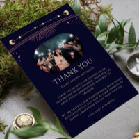 Mystical Rainbow Blue Sun Moon Star Photo Wedding