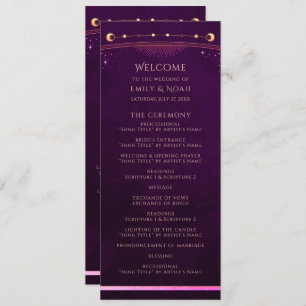 Mystical Rainbow Deep Plum Sun Moon Astronomy Program