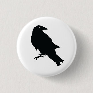 Mystical Raven Button Pin: Embrace Elegance and En