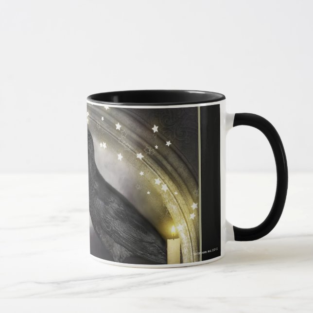 Mystical Raven Gothic Digital Art Mugs (Right)