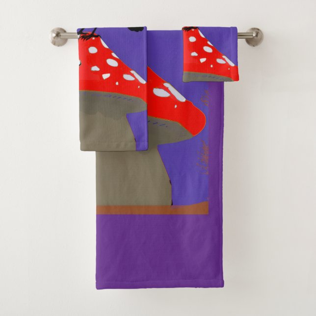 Mystical Raven Gothic Style Bath Towel (Insitu)