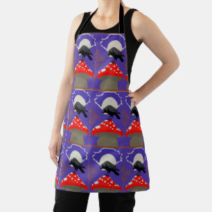 Mystical Raven Kitchen Apron