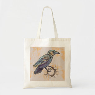 mystical raven  tote bag