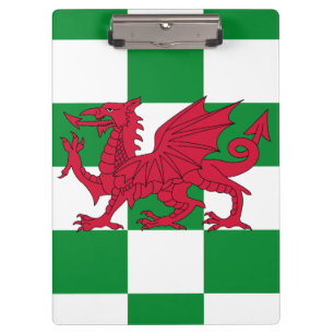 Mystical Red Celtic Dragon Flag of Wales Clipboard