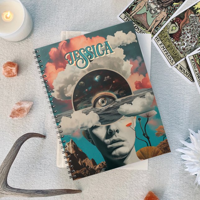 Mystical Retro Collage Occult Astrology Oracle Notebook (Mystical Retro Collage Occult Astrology Oracle Notebook)