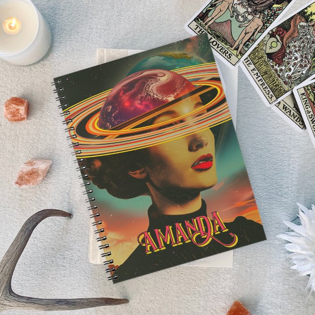 Mystical Retro Collage Occult Astrology Oracle Notebook (Mystical Retro Collage Occult Astrology Oracle Notebook)
