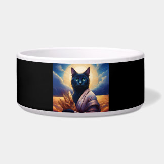 Mystical Robed Cat In Wheat Field