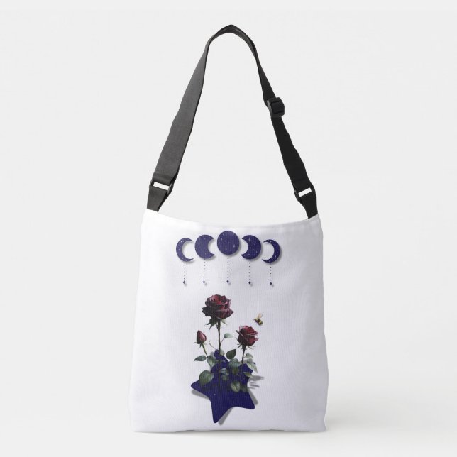 Mystical Roses  Crossbody Bag (Front)