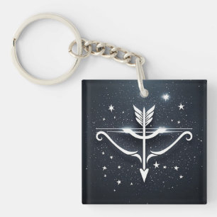 Mystical Sagittarius Zodiac Symbol Keychain