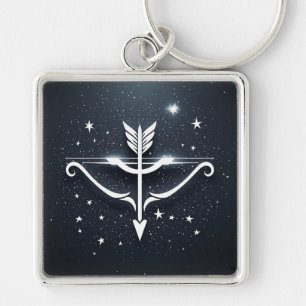 Mystical Sagittarius Zodiac Symbol Keychain