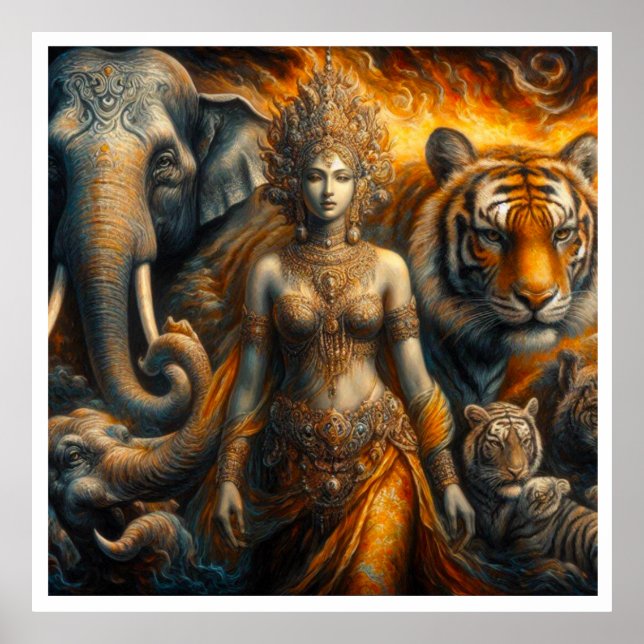 Mystical scene of spiritual poster (Front)