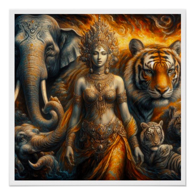 Mystical scene of spiritual poster (Front)