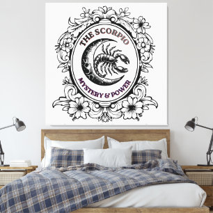 Mystical Scorpio   Master of Mystery Art Canvas Print